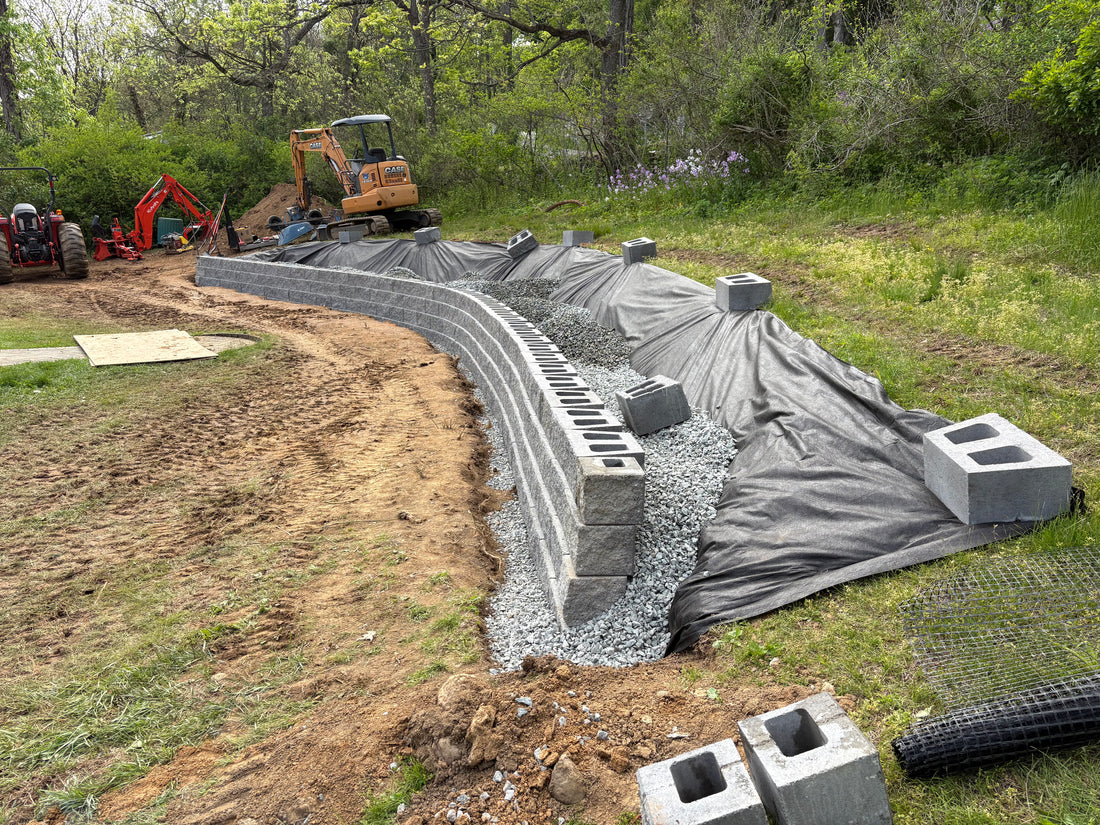 Retaining wall construction