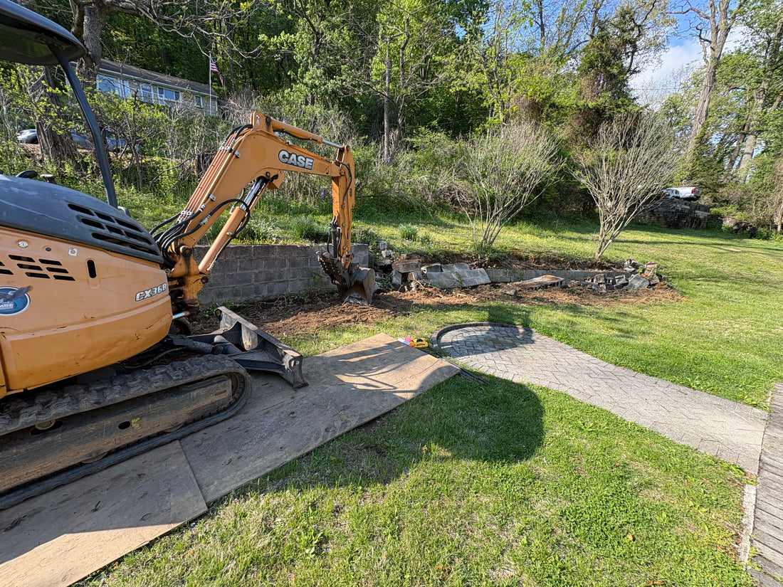 Excavator at work